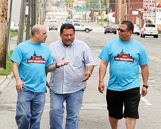 NOW Youngstown promoters, from left, Pastor Al Yanno of Metro Assembly of God, Youngstown, Pastor Rolando Rojas of Spanish Evangelical Church, Youngstown, and Pastor Rafael Cruz of Unity Baptist Church, Boardman, will hit the streets for the third year for the Increase the Peace rallies. The first event is set for June 17.