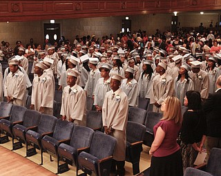 ROBERT K. YOSAY | THE VINDICATOR.. the class of 2014 EAST high. East High School graduation Friday morning at Stambaugh Auditorium