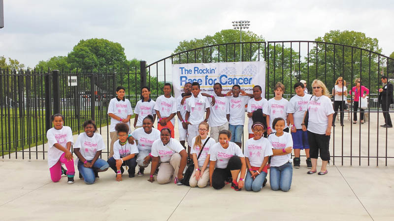 SPECIAL TO THE VINDICATOR
Students from Mrs. Flack’s sixth-grade class participated in Rockin’ Race for Cancer and, along with others, helped to raise $2,810.07 to present to the Joanie Abdu Comprehensive Breast Care Center.