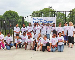SPECIAL TO THE VINDICATOR
Students from Mrs. Flack’s sixth-grade class participated in Rockin’ Race for Cancer and, along with others, helped to raise $2,810.07 to present to the Joanie Abdu Comprehensive Breast Care Center.