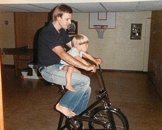 Jeff Musser of Hubbard and his son, Adam Musser, 3, of Howland, taken in August 1984. Sent by Adam.