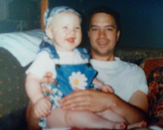 Raeann DelFratte with her dad, Tom.