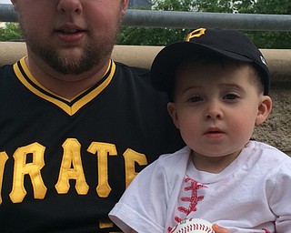 These two are ready for a Pirates game, with baseball ready to throw. Submitted by Alexandra Portwood.