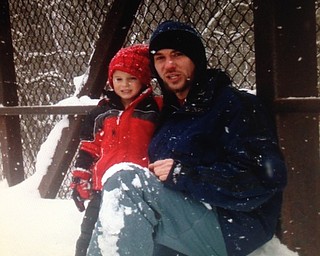 Justin Pounds and son, Jayson Pounds, both from Warren, are enjoying quality time. Sent by Janet Pounds.