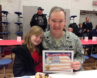 Lt. Col. Eric Turnbull is an every day hero who reads to children at school and teaches elementary children about VeteranÕs Day. He never complained about spending a year in Iraq, when he earned a Bronze Star. He just celebrated 30 years active duty with the Air Force. Faith Turnbull of Spring City, Pa., says he is the best dad Ñ always patient and smiling.