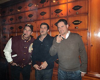 Zack and Brian Krichbaum, both of Columbus, with Dad, Scott Krichbaum of Boardman, had a good time smoking cigars in Washington D.C.