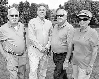 WILLIAM D. LEWIS | THE VINDICATOR
Committee co-chairs of the Clubs for Kids Golf Classic are, from left, Jim Sisek, David Tod II, and Reid and Judy Schmutz.