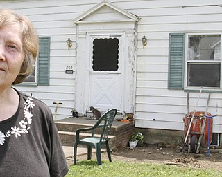 William d Lewis The Vindicator Linda Riley stands in front of her Idora neighborhood home.Her husband Jerry Riley is housebound. They are having a fundraiser to help with cost of building a wheelchair ramp.
