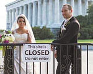 Dante DiRusso: This is Dante and Cindy DiRusso on their wedding day, Oct. 5, 2013, the day government offices in Washington D.C. were closed.