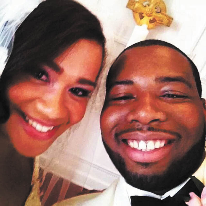 Alyssa Monroe and Alexander Lalanne were married on May 31 at First Presbyterian Church in Youngstown. They reside in Fairfax, VA. Once they were pronounced husband and wife, the groom announced that he had to take a "selfie" and snapped this picture. He surprised everyone and all had a laugh before they kissed. Submitted by Jeanne Cotters Monroe, mother of the bride.