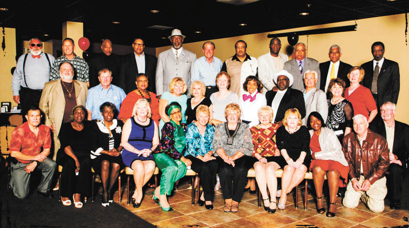 SPECIAL TO THE VINDICATOR
North High School Class of 1964 had its 50th reunion on May 24 at Johnny’s Banquet Hall in Boardman. From left to right in the first row are Edwin Arocho, Luberta Tubbs, Stephanie Benson, Dorothy Horvath, Gladys Wilson, Carol Debow, Audrey Kurowsky, Harriet Figas, Joanne Edl, Rose Robb, John Vosch and Charles Morosky Jr. In the second row are Wendell Neal, Jay Miller, Nancy Murray, Candace Duzzny, Linda Sefcik, Rita Soles, Christine Scott, Ronald Harris, Walter Soles, Joan Hamrock and Barbara Duez. And in the third row are Carl Harbour, Clifford Hahn, Richard Baskins, Julius Davis, Joseph Williams, Richard Paris, Morris Taylor, Lloyd Hughes, Robert Gibson, Louis McDavid and Russell Conyer.
