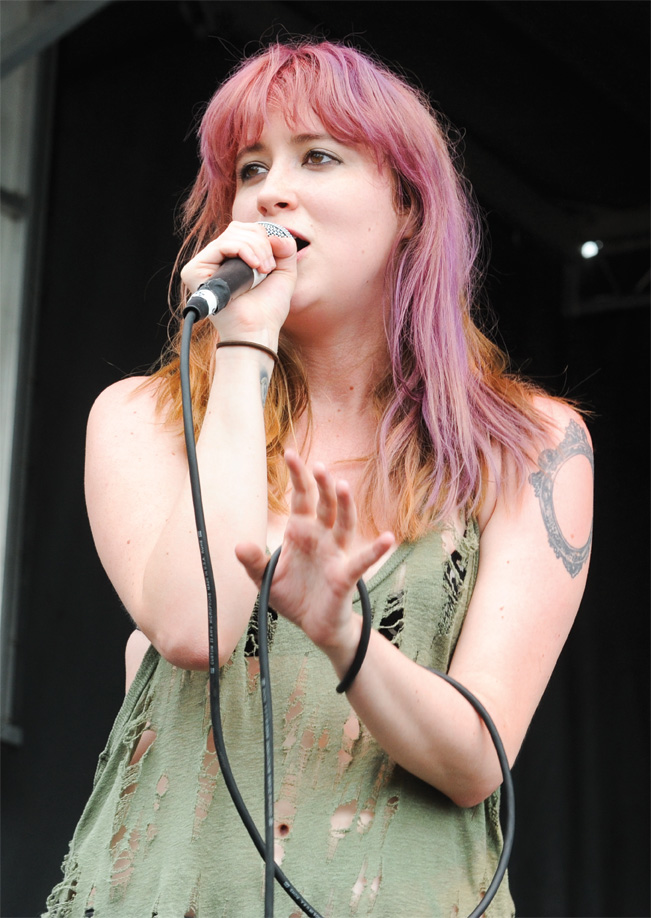 Alex Kandel with Sleeper Agent performing at the Shaky Knees Music Festival on Friday, May 9, 2014, in Atlanta. (Photo by Robb D. Cohen/Invision/AP)