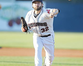 Cleveland Indians pitcher T.J. House pitched five scoreless innings for the Scrappers during Wednesday’s 4-0 shutout of the Connecticut Tigers at Eastwood Field in Niles.