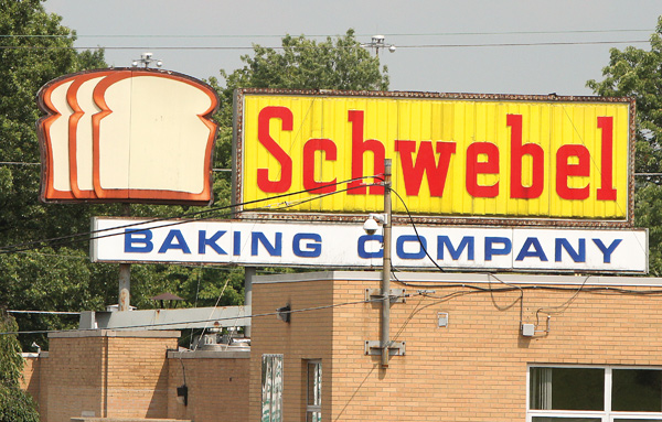 The Schwebel Baking Co. on Midlothian Boulevard on Tuesday voluntarily halted production and withdrew some products from the marketplace.