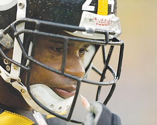 Pittsburgh Steelers cornerback Ike Taylor waits to take the field during the second quarter of a game against the Detroit Lions in Pittsburgh. The faces Taylor grew so accustomed to seeing line up alongside him over the past decade have disappeared as the Steelers open training camp in Latrobe, Pa.