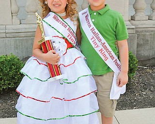 Michelina Wayt and Dominic Bowser, both of Warren, were the Tiny Queen and Tiny King at last year’s Warren Italian-American Heritage Festival. This year’s event starts Thursday in Courthouse Square.