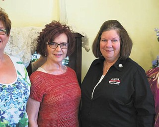 SPECIAL TO THE VINDICATOR
Austintown Junior Women’s League is preparing for An Evening with Ray “Boom Boom” Mancini on Aug. 16. From left are Kathy Rusback, president; Ellen Kosa, committee chairwoman; Peggy Bennett, second vice president; and Deanna Hosey, co-chairwoman.