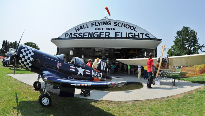 Jeff Lange | The Vindicator  Saturday was the first day the Ernie Hall Museum was open to the public during the Wings and Wheels Fundraiser event.