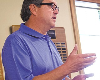 SPECIAL TO THE VINDICATOR
At a recent Canfield Rotary luncheon, John Morvay, above, Canfield city councilman, and Marie Cartwright, below, Canfield Township trustee, updated the Rotarians on activities of the city and township of Canfield. It was stressed that the city and township, along with the sheriff’s department and the county engineer, worked together in the aftermath of the recent tornado. Cardinal Joint Fire District is another cooperative of the city and township, and through its efforts Canfield now has a better rating that should lower insurance premiums.