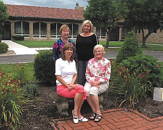 SPECIAL TO THE VINDICATOR
Committee chairwomen for St. Michael Garden Guild’s An Evening with Five Fantastic Floral Artists are, sitting, Paula Lavin, left, and Liz Rehlinger; and standing, Janet Murray and Holly Buente.
