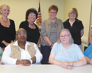 SPECIAL TO THE VINDICATOR
The League of Women Voters of Greater Youngstown is announcing a new board of directors for the new term. Seated, from left to right, are Anne Harpman, Corlis Green, Nancy Terlesky and Kathleen Dragoman. Standing are Michelle McBride Simonelli, Janet Chittock, Dana Cina, Nancy Newton and Dottie Kane. Others are Gwen Fish, Norma Anderson and Sarah Lowry. The group is nonpartisan. To join call 888-781-1176, email info@lwvgy.org or visit lwvgy.org on the Web.