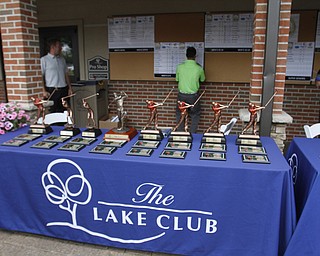  .          ROBERT  K. YOSAY | THE VINDICATOR..The Trophy table ..GGOV at The Lake Club in Poland -...-30-