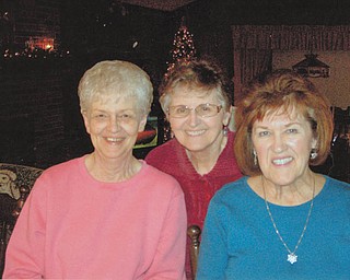 Best friends since first grade (68 years) are June Phillips, left, of Youngstown; Dorothy Mayoras, of Girard; and Gloria Cellio of Youngstown.
