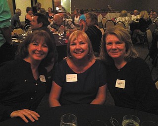 From left to right are Elaine Sheward Lilak, Kristy Myers Fill and Rozanne Piecuch Horner at the 41st Girard High School class reunion. Taken by another classmate, Mike Hochadel, and sent by Kristy Fill.
