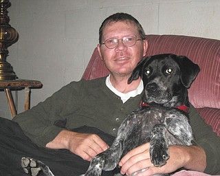 Enjoying coffee and Sports Center with his best friend Natya Dyce. Submitted by Tom Dyce of Girard.