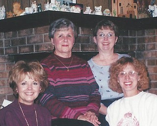 Friends for more than 45 years, these girls have been there for each other in good times and bad. From left are Nancy Varley of Boardman, Pat Sabol and Barb Cardarelli, both of Struthers, and Bonnie Pitko of Youngstown. Sent by Cardarelli.