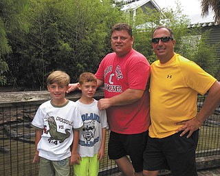 Dominic Triveri and James Melone have been best friends since the seventh grade and now their sons, Anthony Triveri, 7, and Matteo Melone, 9, are also best friends. The families vacationed together this year at Myrtle Beach, S.C. Submitted by Kim Triveri of Poland.