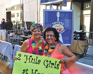 Lenny Romito and Carmen Santiago from Campbell at the Jimmy Buffett Concert on the Plaza in New York City.
