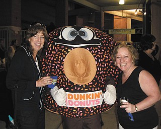 Paula Lavin and Diane Durrant, both of Canfield, at a Scappers game.