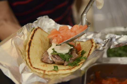 Katie Rickman | The Vindicator.A original Greek style Gyro is prepared at the Greek Festival at Archangel Michael Greek Orthodox Church in Campbell September 6, 2014.