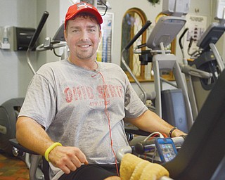 Josh Rupe of Youngstown works out at the YMCA in Youngstown and is excited to learn of the YMCA’s digital initiative that includes an app that allows patrons to check in via their cellphone. Members can receive email notifications or go online for the digital newsletter. They also can receive notifications from the YMCA regarding cancellations for facilities and other programs.