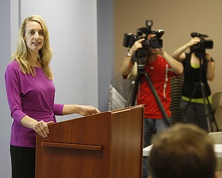        ROBERT K. YOSAY  | THE VINDICATOR...Downtown Wellness Community, a movement to improve the health and well-being of people who work and live in downtown Youngstown and surrounding area kicked off Monday. -Pam Lilak, executive director of Downtown Wellness Community (DWC),--.  .....  -30-