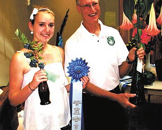 SPECIAL TO THE VINDICATOR
Best of Show winners in the Men’s Garden Club of Youngstown’s annual Horticultural Show were Tiffany Voland in the youth category and Rodney Toth.
