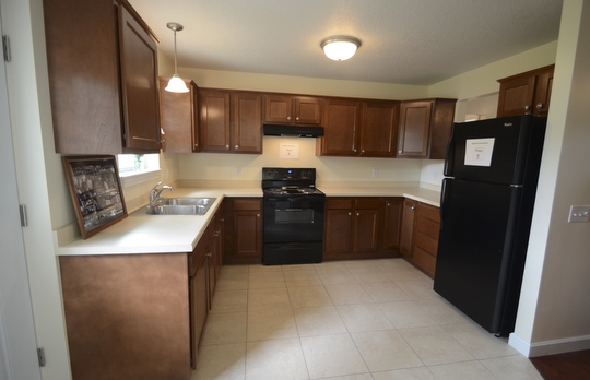 Katie Rickman | The Vindicator.The first Habitat for Humanity home for built retired veteran James Skok at 3889 New Road in Austintown will be dedicated Wednesday, Sept. 9, 2014.  Skok was wounded while in Iraq in 2003 and retired from the U.S. Marine Corps in 2010.