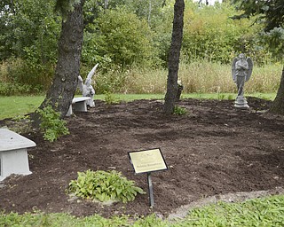 Katie Rickman | The Vindicator.The Angel Garden at Unity Centre for Spiritual Living in Liberty where partitioners will gather for a candle-lit service Wednesday.