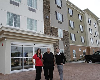        ROBERT K. YOSAY  | THE VINDICATOR.. Candlewood Suites on Cerni  Drive just east of the racino and 80.. Frank Pasqualetti Sr.Owner-And Managers Anita Craig in red on left and  Anthony Cannistra -  -30-       ROBERT K. YOSAY  | THE VINDICATOR.. Candlewood Suites on Cerni  Drive just east of the racino and 80.. Frank Pasqualetti Sr.Owner-And Managers Anita Craig in red on left and  Anthony Cannistra -  -30-