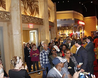        ROBERT K. YOSAY  | THE VINDICATOR..   crowds star rolling in..Opening DAY  at the Austintown Hollywood Gaming as Ray 'BOOM-BOOM' Mancini was the high light of the ribbon cutting... -30-