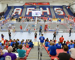 Jeff Lange | The Vindicator  21 teams competed during Saturday's off-season tournament at Austintown Fitch High School. 2014 was the first year for the Mahoning Valley Robotics Challenge at Fitch.