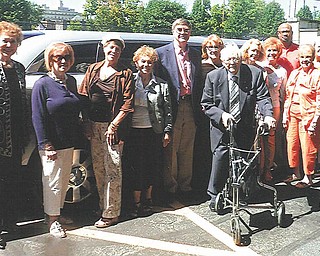 SPECIAL TO THE VINDICATOR
Stambaugh Pillars Board members are, from left to right, Mary Jane Karam, Cecily Roach, Lisa Orlando, Antonia Douglass, Chairman Karl Roach, Vice Chairman Barbara Banks, Leland Clegg, Recording Secretary Kay Fuller, Catherine Campana, Mark Williams, Treasurer Barbara Tinkham and Dorothy Melody. Clegg was honored for his dedication to the organization.