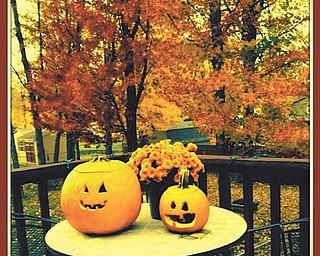 12.  This photo of Sally Kurjan's grandsons' jack-o'-lanterns is one of her favorites. Her grandsons are Landon and Logan. She took the photo last fall in Mineral Ridge.