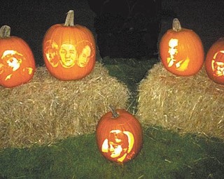 8. These Halloween comic carves were done for the 2012 and 2013 Halloween season by Jim Green of Girard.