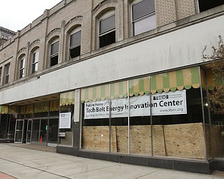        ROBERT K. YOSAY  | THE VINDICATOR...Warrens' TECH belt energy innovation center on  courthouse square, right  next door to the Wean Foundation offices..the old Kresge'  business...-30-