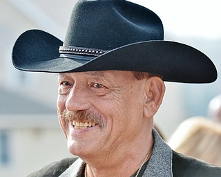 Jeff Lange | The Vindicator  Thomas Ducharme smiles after being awarded 10 medals for his service in the Vietnam War, Monday morning in Warren.