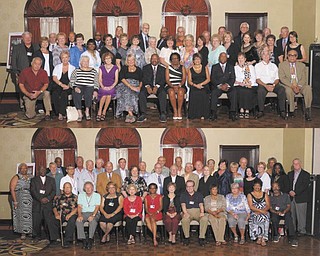 SPECIAL TO THE VINDICATOR
South High School Class of 1964 gathered for its 50th class reunion on Aug. 23. On top, in the bottom row from left to right, are Richard Nagel, Ronnie (Rishell) Maggianetti, Francine (Cohodas) Rackoff, Marlene (Maurer) Dailey, Sandy (Graham) Pentz, William Allen, Patricia (Thomas) Traylor, Jackie (Joy) Schweiger, Lawrence Underwood, Betty (Boyd) Lucas, Bob Veauthier and Michael Gooden. In the second row are Nick Rackoff, Patty (Bernard) Bushman, Barbara (Leonard) Smith, Patty (Bannon) Sprague, Lois (Tillman) Clark, Betty (Bigley) McKendry, Blythe (Evans) Houser, Mona (Marinelli) Martin, Sylvia (Dick) McKinley, Dagmar Amhrein, Judi (Nussbaumer) Hanna, Karen (Miller) Minehart, Sherry (Winkler) Veauthier, Andrea (Scott) Leone, Mimi Ference, Judy (Goddard) Armeni, Judy (Dugan) Berg and Diane (Murray) Libb. In the top row are Tom Anderson, Bill Soccorsy, John Mitchell, Dave Edmondson, Dave Fairbanks, Lonnie Arnold, Werner Lange, Bill Demain, Bob Holcshuh, Dennis Vitt, Rich Berg and John Turner. On the bottom, in the first row from left to right, are Ronald Jackson, Victor Popescu, Michelle Jeffries, Jane (Weil) Silverman, Adilah Bilal (Betty Evans), Karla (Stowe) Sexton, Chuck Sovick, Karen (Major) Smith, Diane (White) Whitehouse, Peggy (Berry) Tremble and David Rose. In the second row are Mary Bowman, Sam Taylor, John Gerner, George Alexee, Bob Elliott, Dave Yauger, Jean (Headley) Darmody, Rich Cole, Joe Bailey, Pete Cordon, Judy (Handel) Stone, Janet (Barger) Peterson, Janie (Wagner) Lamar, Carol (Chisholm) Dingledy, Martie (Wolfe) Witt, Jane (Hill) Aiken and Bill Marcavish. In the top row are Jerome Straughter, Jim Mallery, Ted Whited, Ted Roberts, Wes Maczka, Dave Wehr, Rich Oliver, Bill Evans, Frank Robbins, Ron Pusateri and Sandy Madison. Also attending were Holsie Rivers, Carol (Stevens) Statum and Alice (Tate) Black.