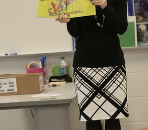        ROBERT K. YOSAY  | THE VINDICATOR..Making Kids Count took their Anti Bullying Campaign to the Boardman Local Schools as they made a stop at Robinhood Elementary-  to speak to second graders.. Diane Demetrios...  reads an anti bullying book to the students -30-