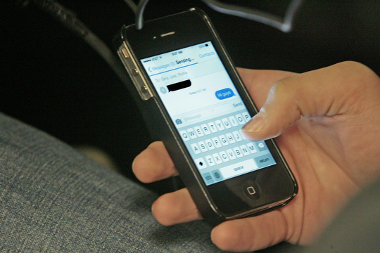        ROBERT K. YOSAY  | THE VINDICATOR..State Farm brought in a car courtesy of Sweeney Chevrolet -  to Boardman  high school so that students can do demos of different driving scenarios. Supposed to teach driving safety, such as not to text and drive. etc.. It should be called texting and crashing !...-30-